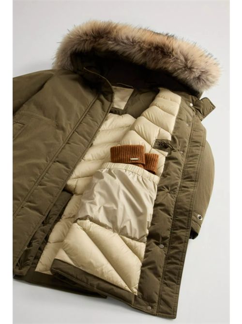 GRACE FUR PARKA WOOLRICH | CFWWOU2044FRUT5092614 DARK GREEN